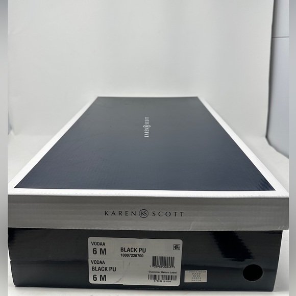 Karen Scott Vodaa Black Riding Boots Women’s Knee-High Size 6M NIB Faux Leather - Picture 2 of 10